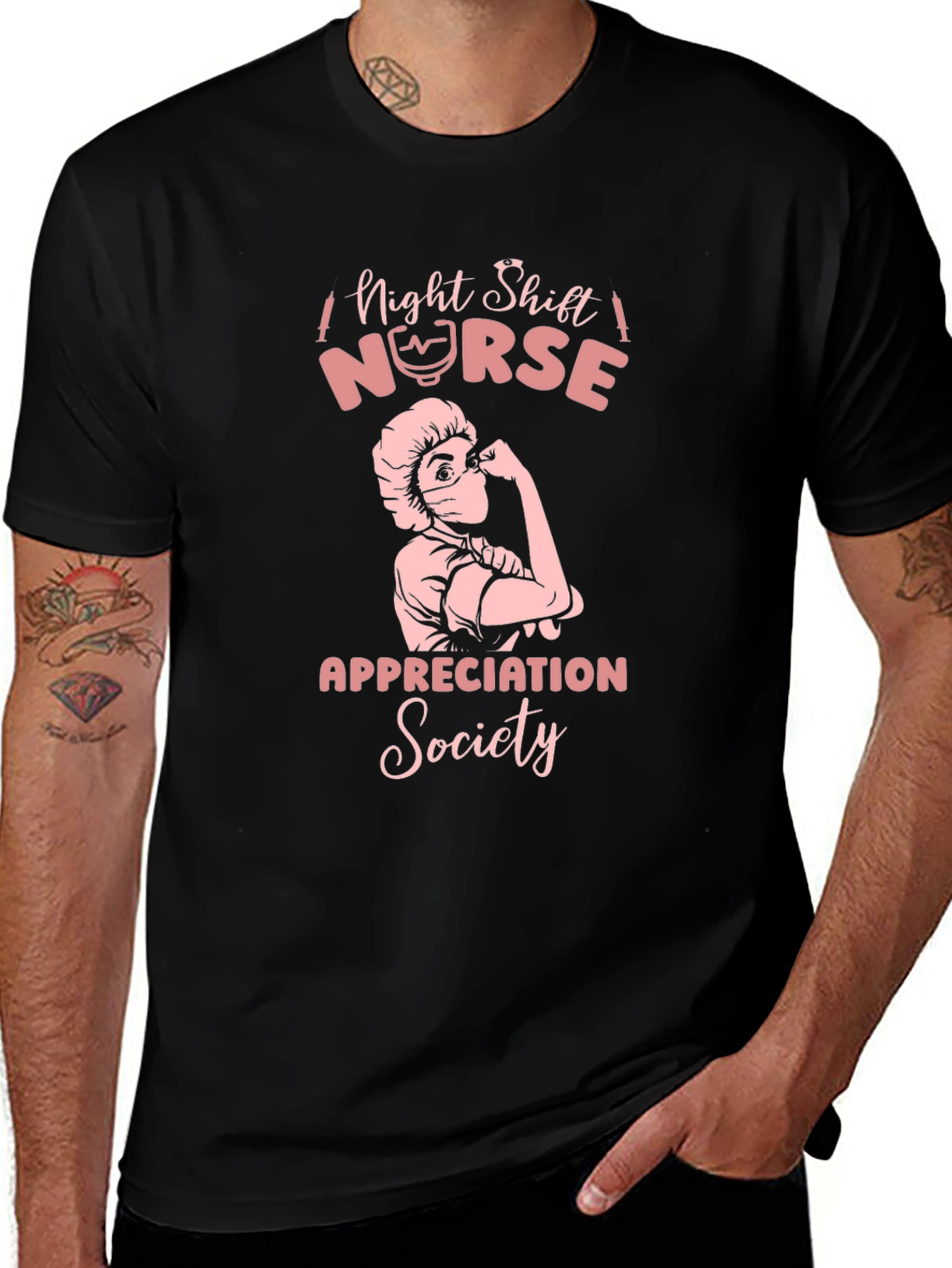 Night Shift Nurse Appreciation Society Tee