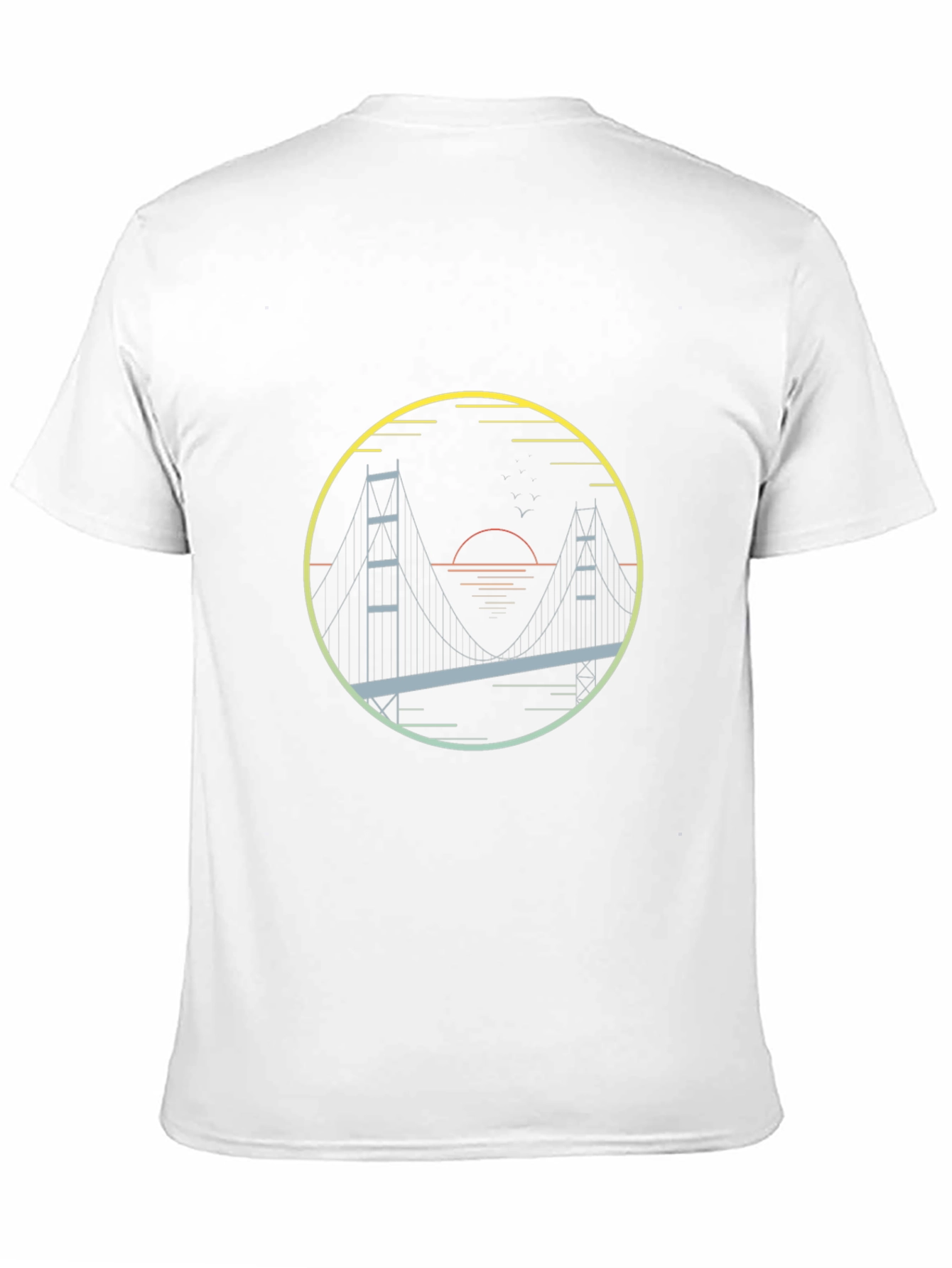 Golden Gate Bridge Graphic Tee - Mens Black T-Shirt