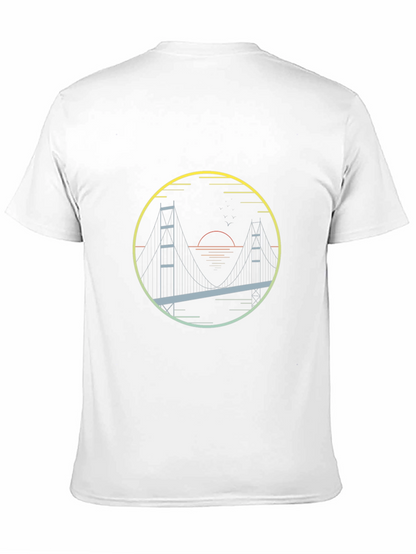 Golden Gate Bridge Graphic Tee - Mens Black T-Shirt