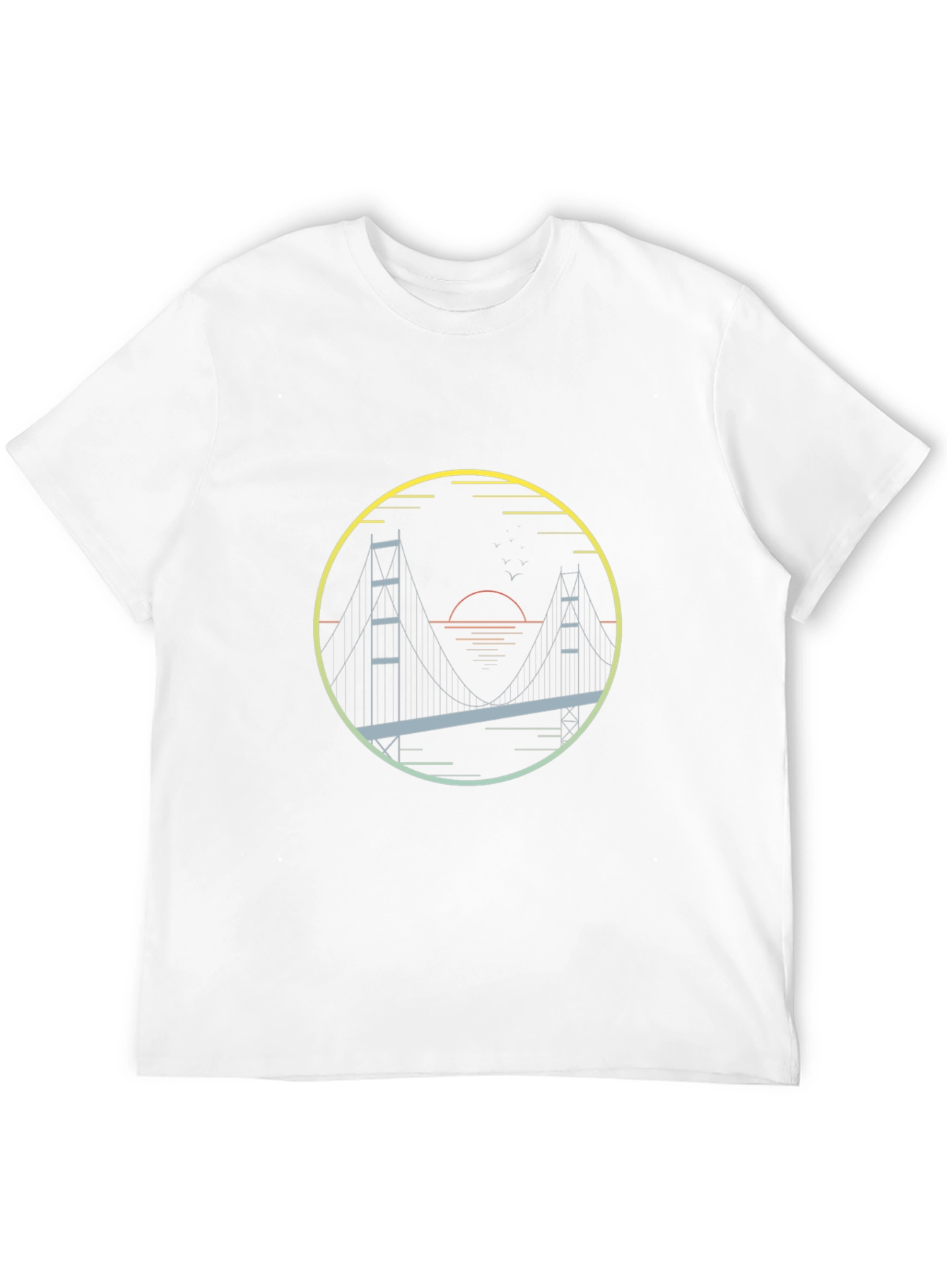 Golden Gate Bridge Graphic Tee - Mens Black T-Shirt