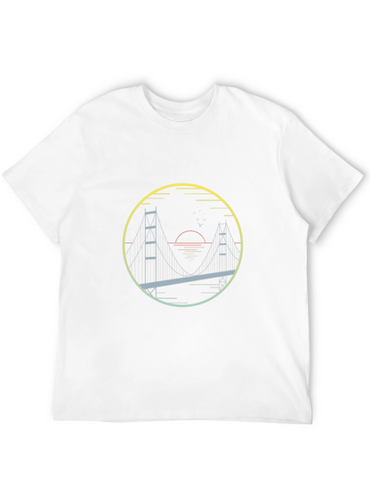 Golden Gate Bridge Graphic Tee - Mens Black T-Shirt