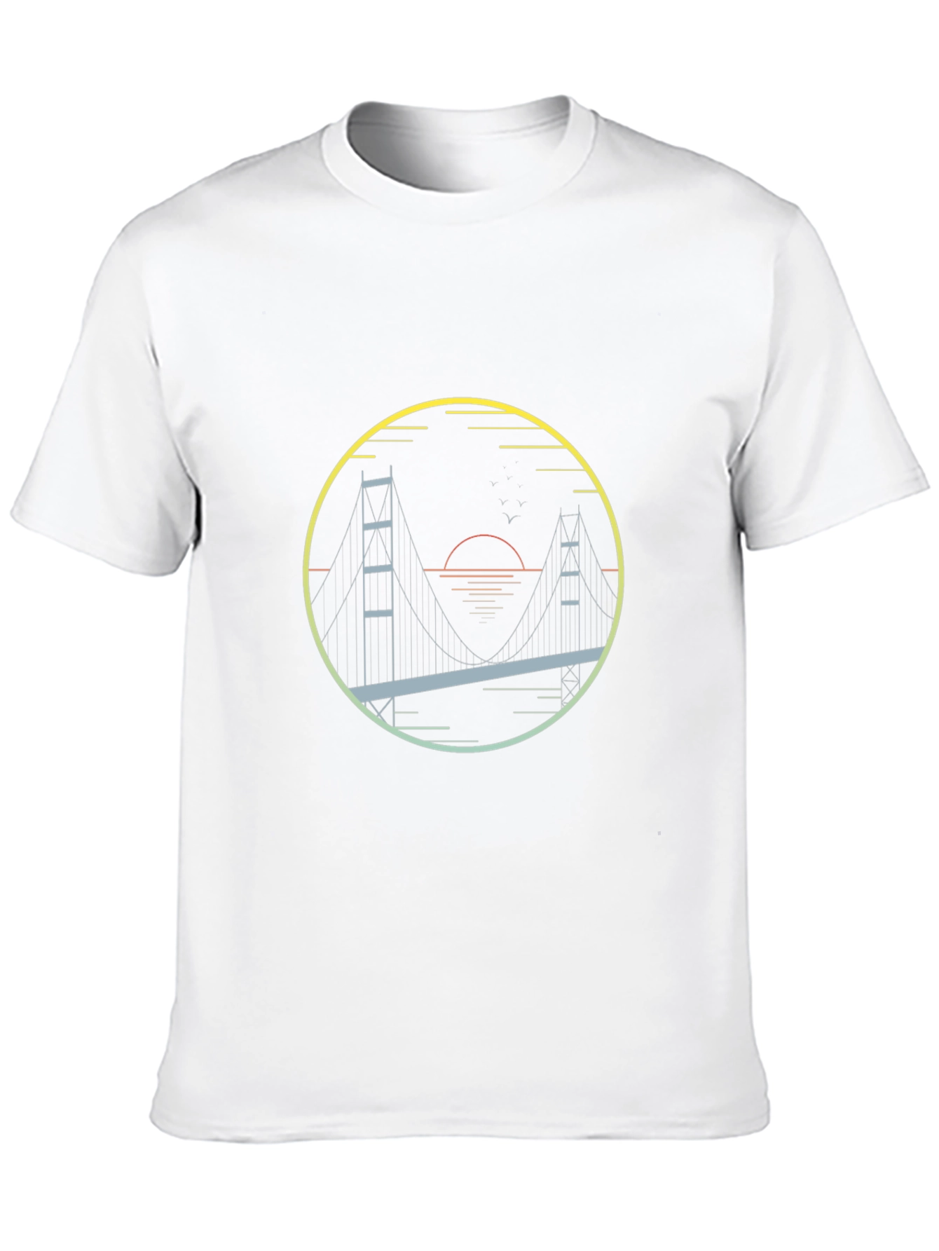 Golden Gate Bridge Graphic Tee - Mens Black T-Shirt