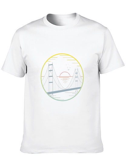 Golden Gate Bridge Graphic Tee - Mens Black T-Shirt