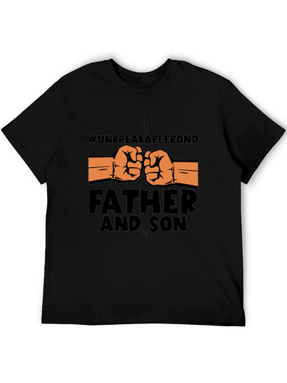 Unbreakable Bond Father & Son Black T-Shirt