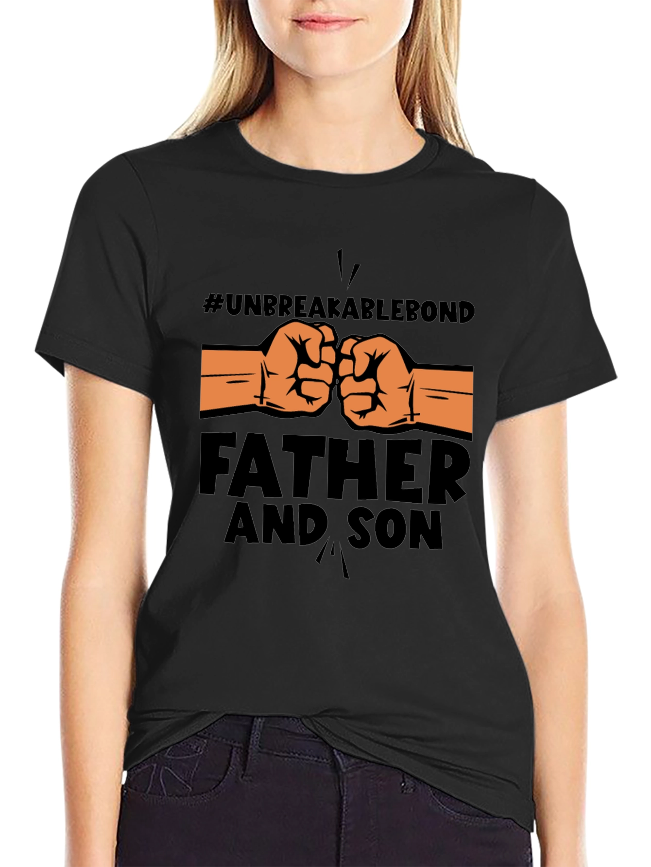 Unbreakable Bond Father & Son Black T-Shirt