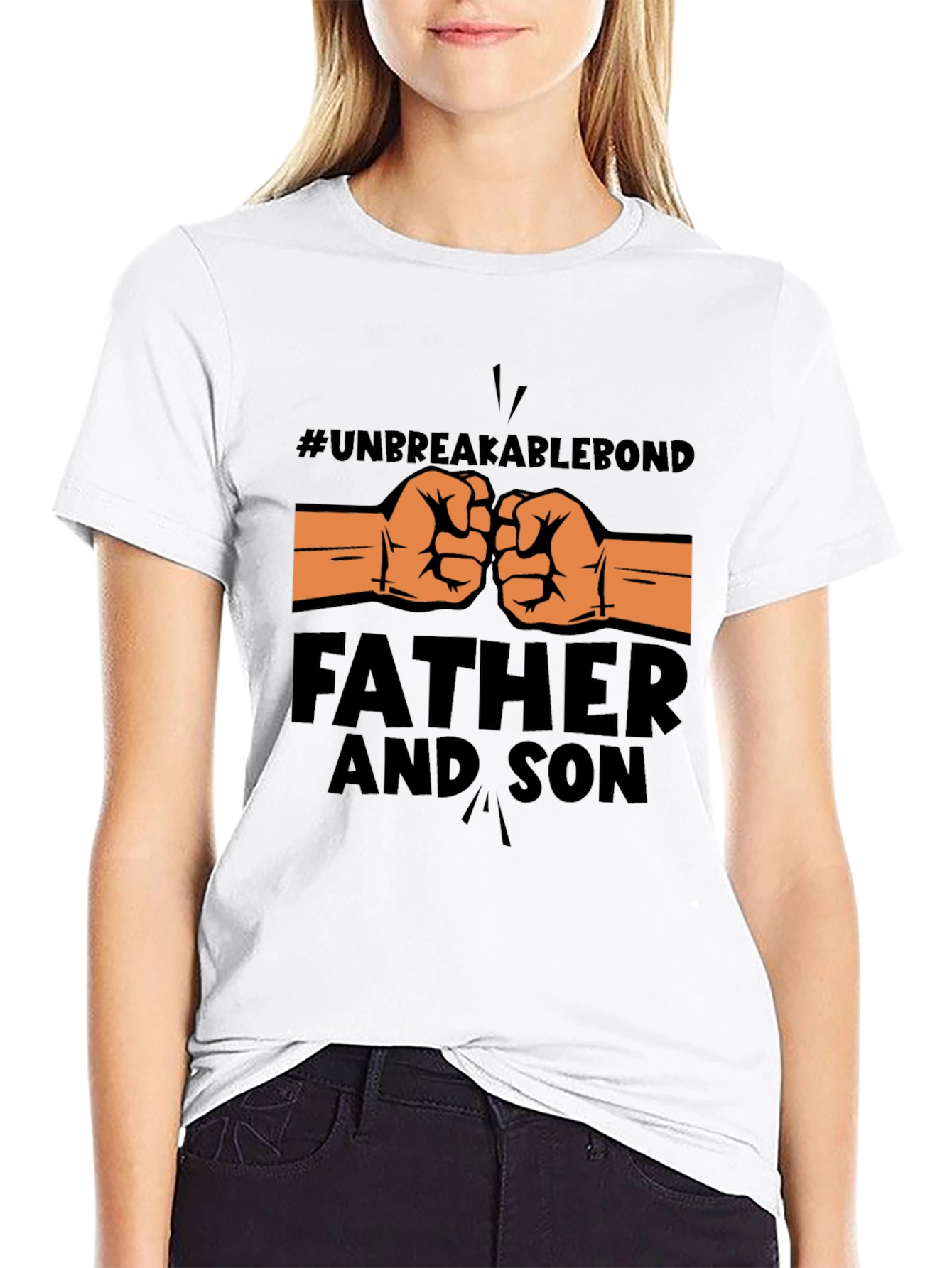 Unbreakable Bond Father & Son Black T-Shirt