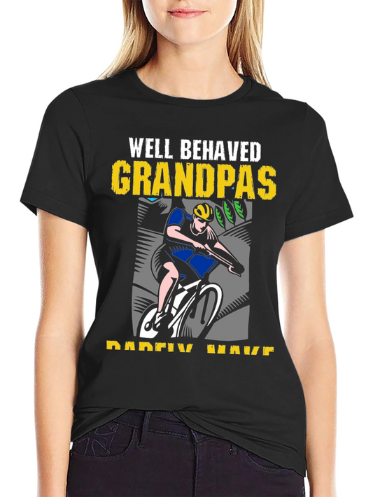 Well Behaved Grandpas Cyclist Graphic Tee