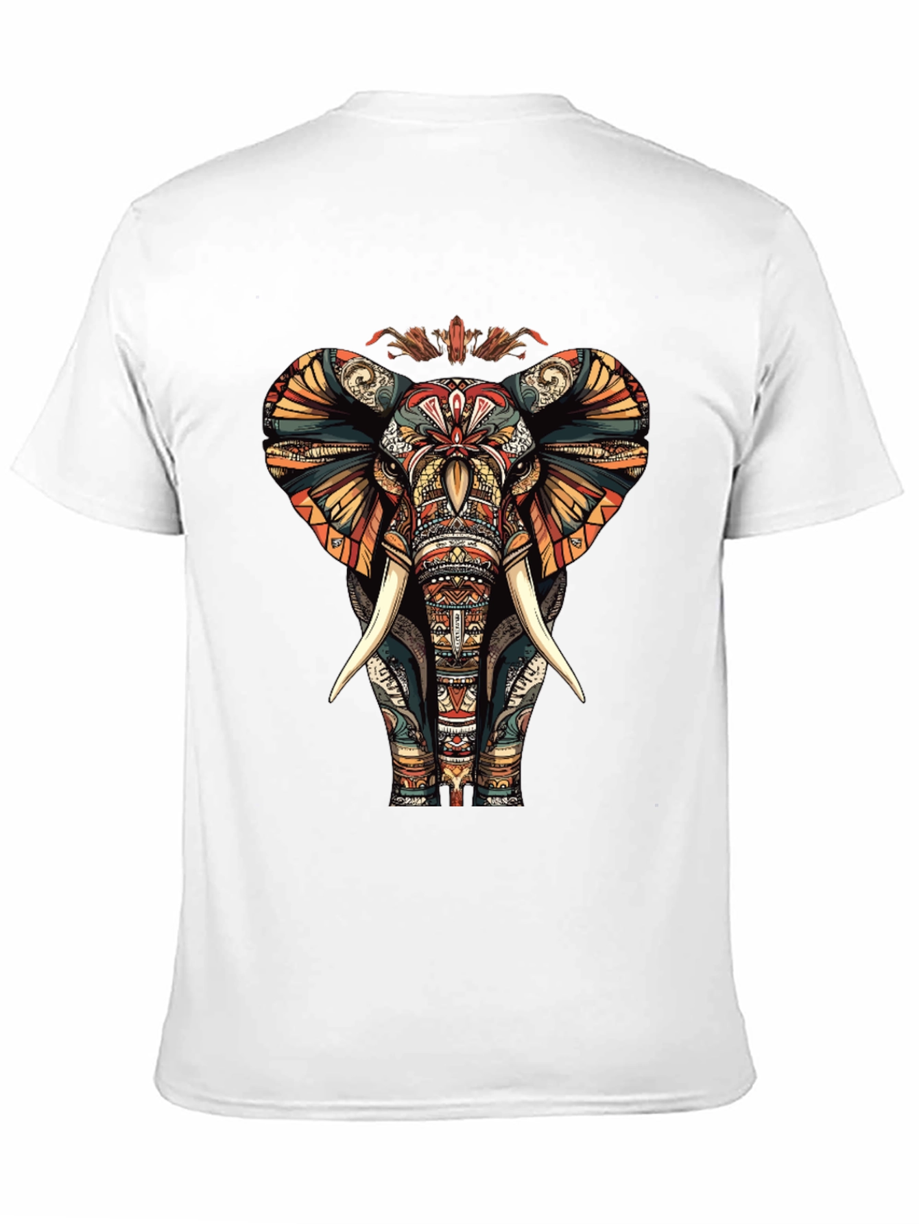 Ornate Elephant Graphic Tee - Unique Design