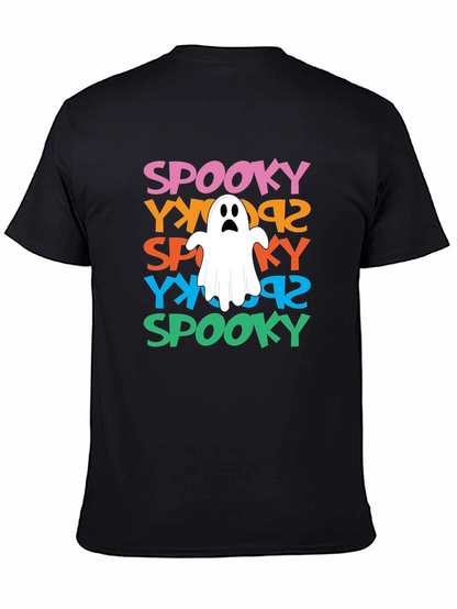 Spooky Ghost Graphic Tee - Halloween Fun!