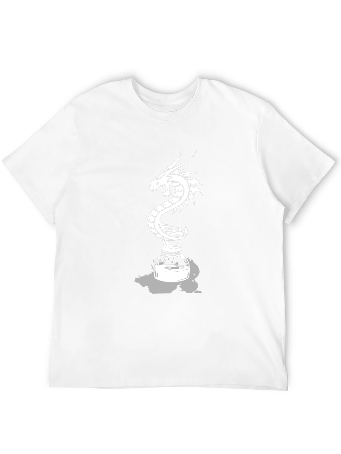 Dragon Inkwell Graphic Tee - Black Cotton Blend
