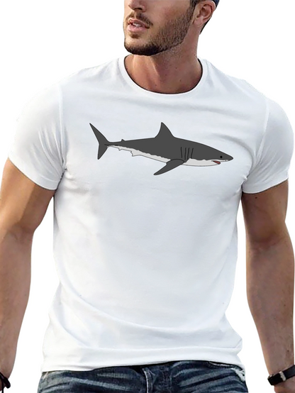 Shark Graphic T-Shirt - Mens Black Tee