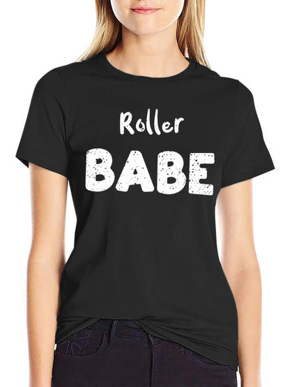 Roller Babe Graphic T-Shirt - Black