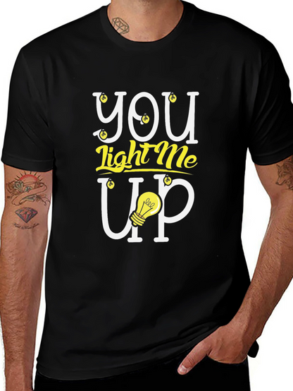 You Light Me Up Graphic Tee - Trendy Design