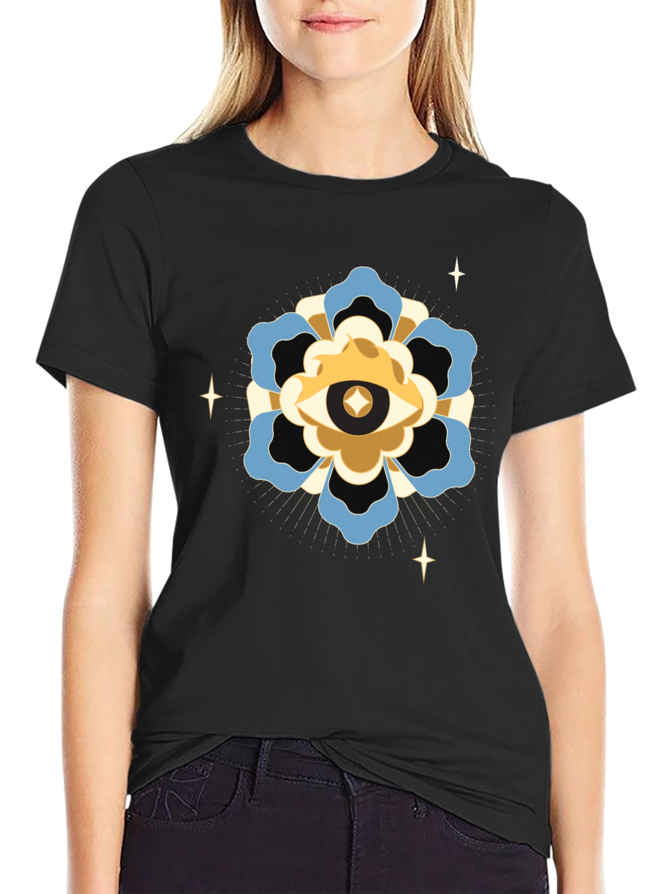 Mystic Eye Graphic Black T-Shirt
