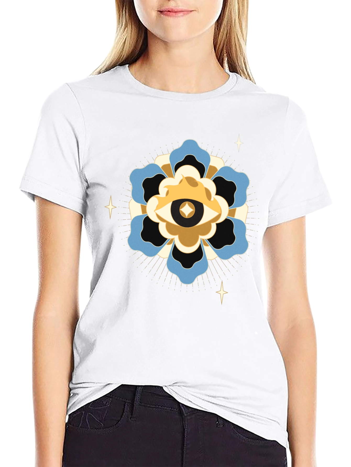 Mystic Eye Graphic Black T-Shirt