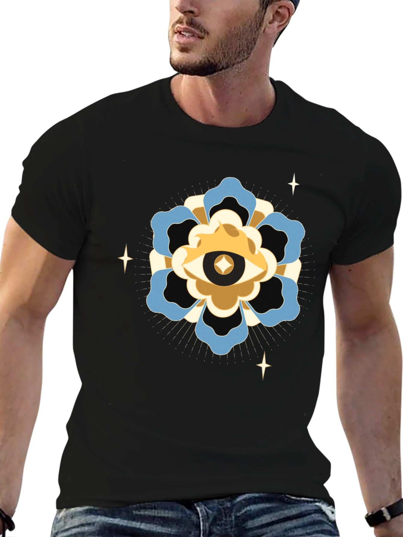 Mystic Eye Graphic Black T-Shirt