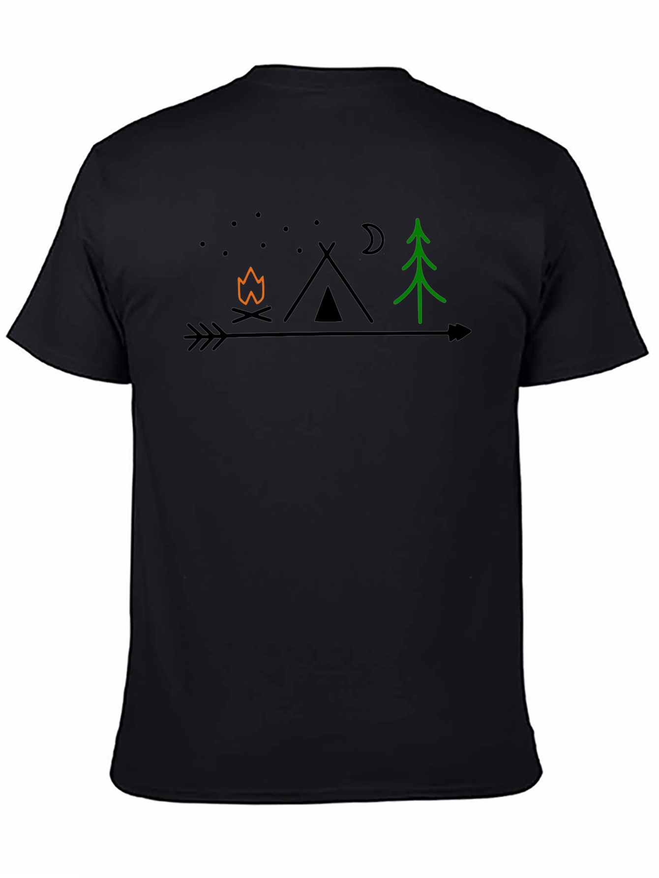 Camping Arrow Graphic T-Shirt