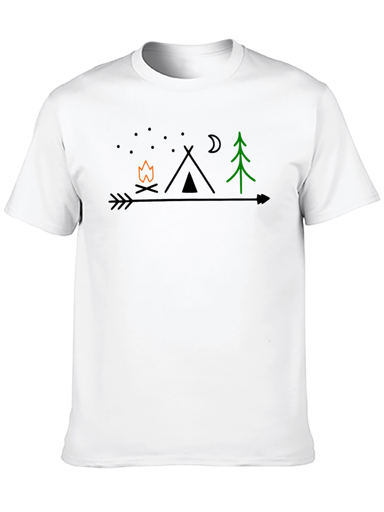 Camping Arrow Graphic T-Shirt