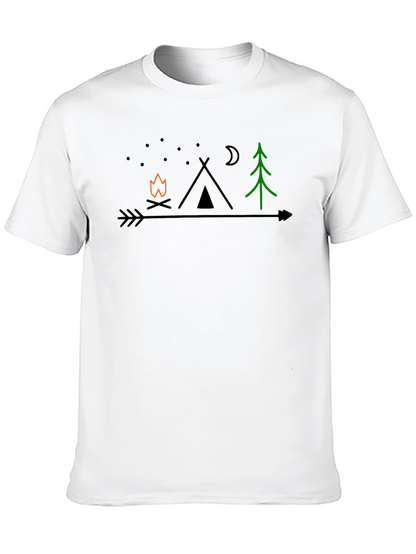 Camping Arrow Graphic T-Shirt