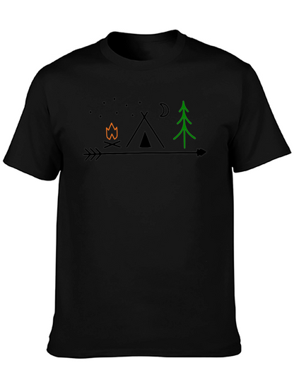 Camping Arrow Graphic T-Shirt