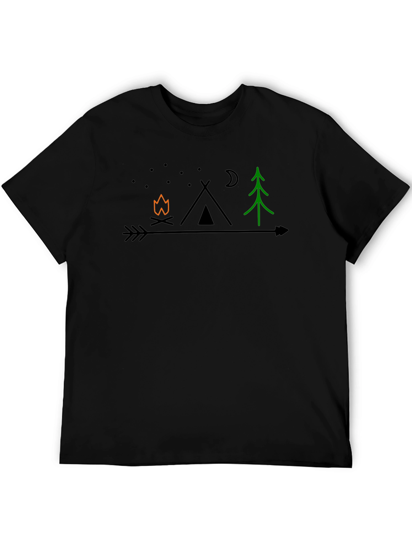 Camping Arrow Graphic T-Shirt