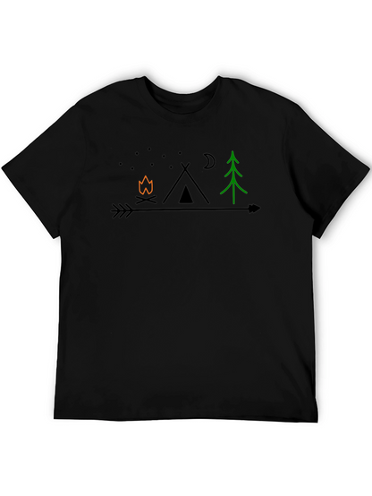 Camping Arrow Graphic T-Shirt