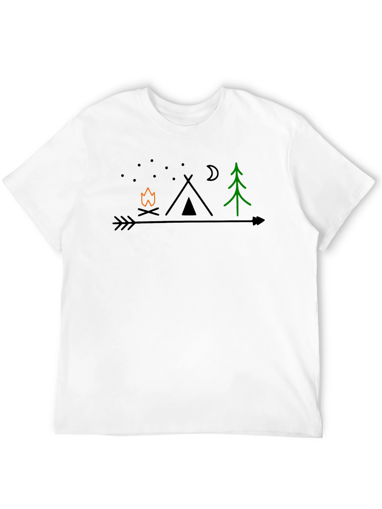 Camping Arrow Graphic T-Shirt