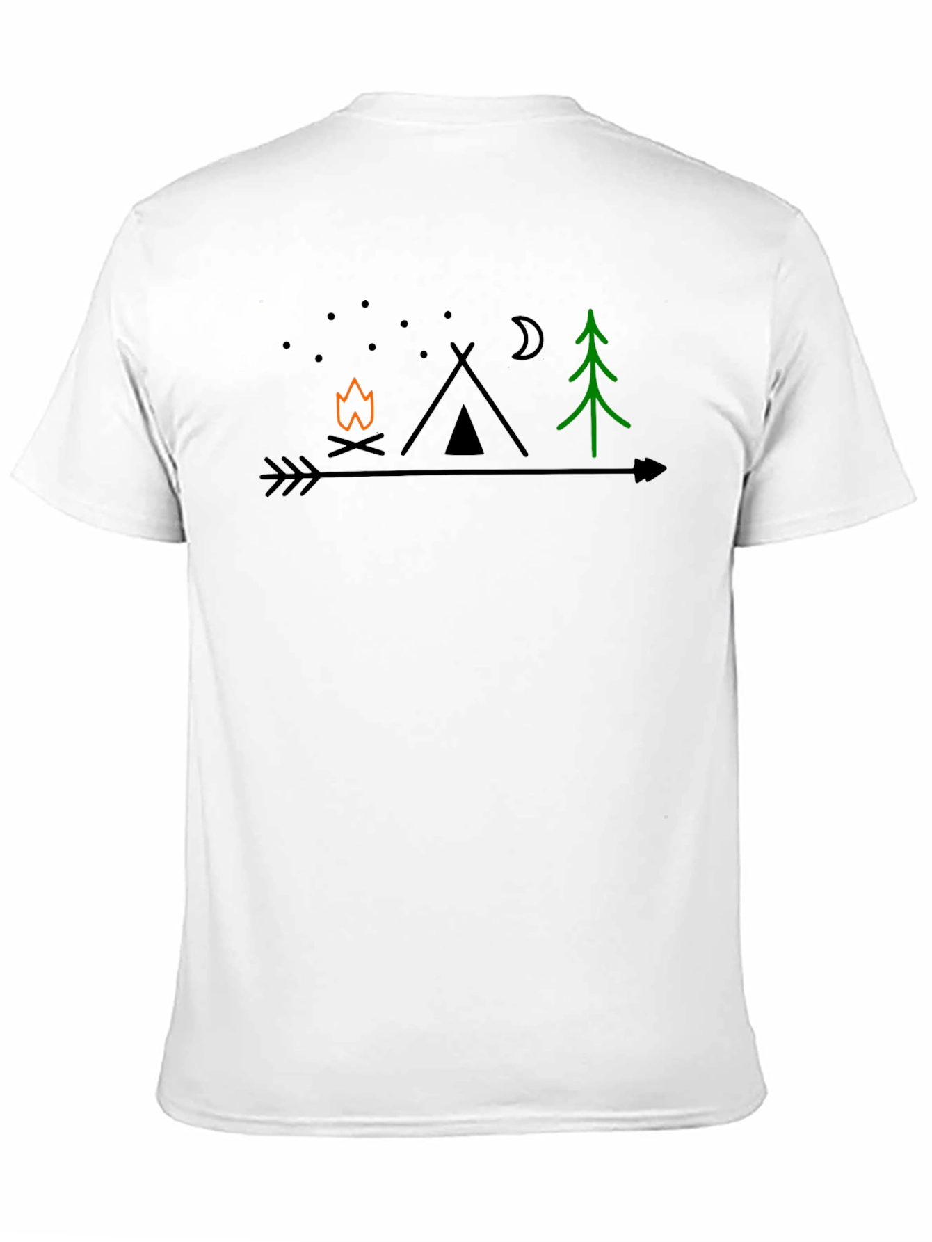 Camping Arrow Graphic T-Shirt