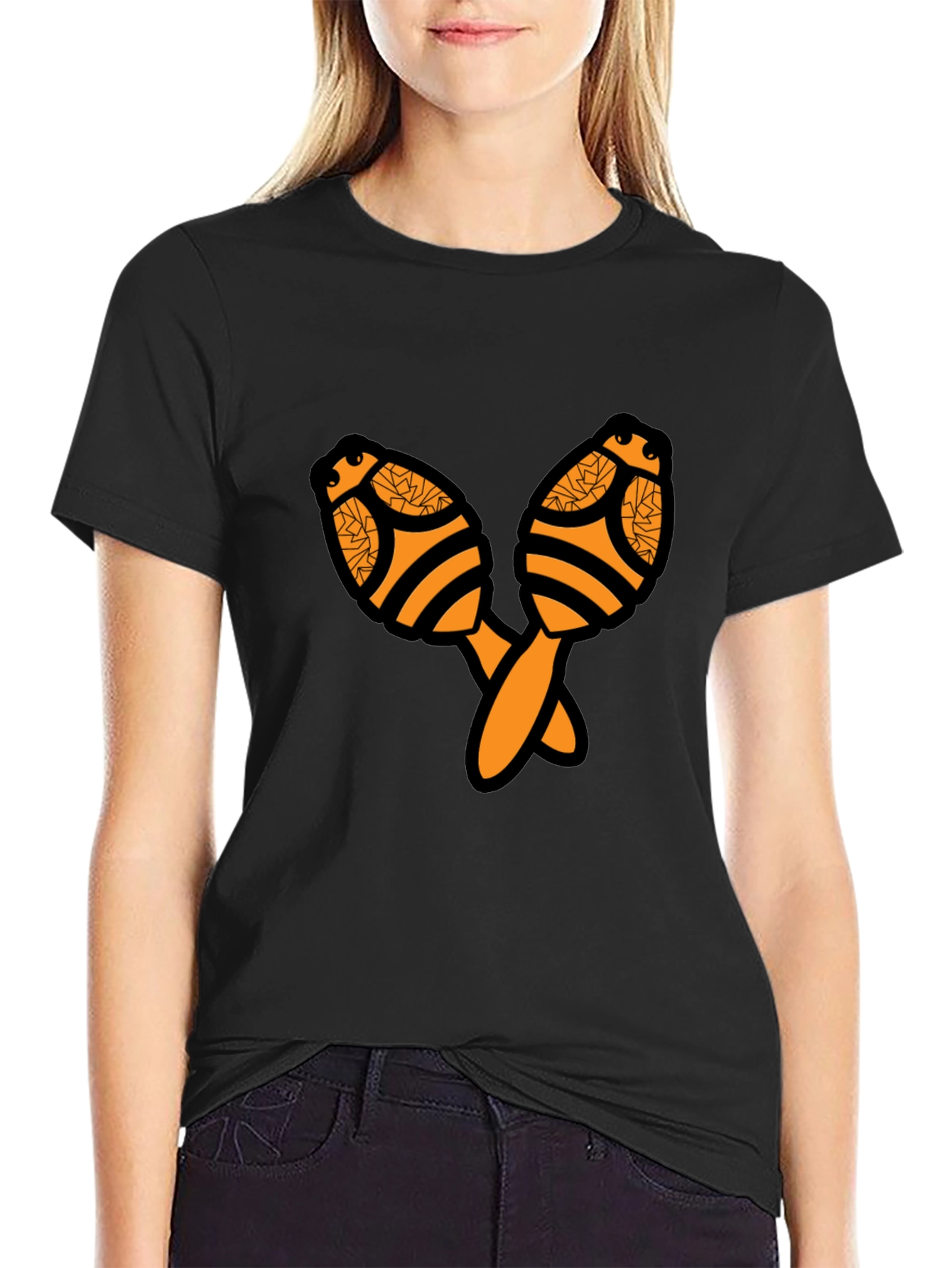 Maraca Graphic T-Shirt - Bold Black Tee