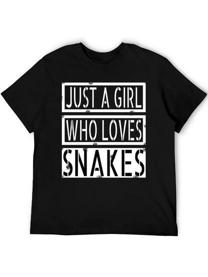 Just A Girl Who Loves Snakes T-Shirt