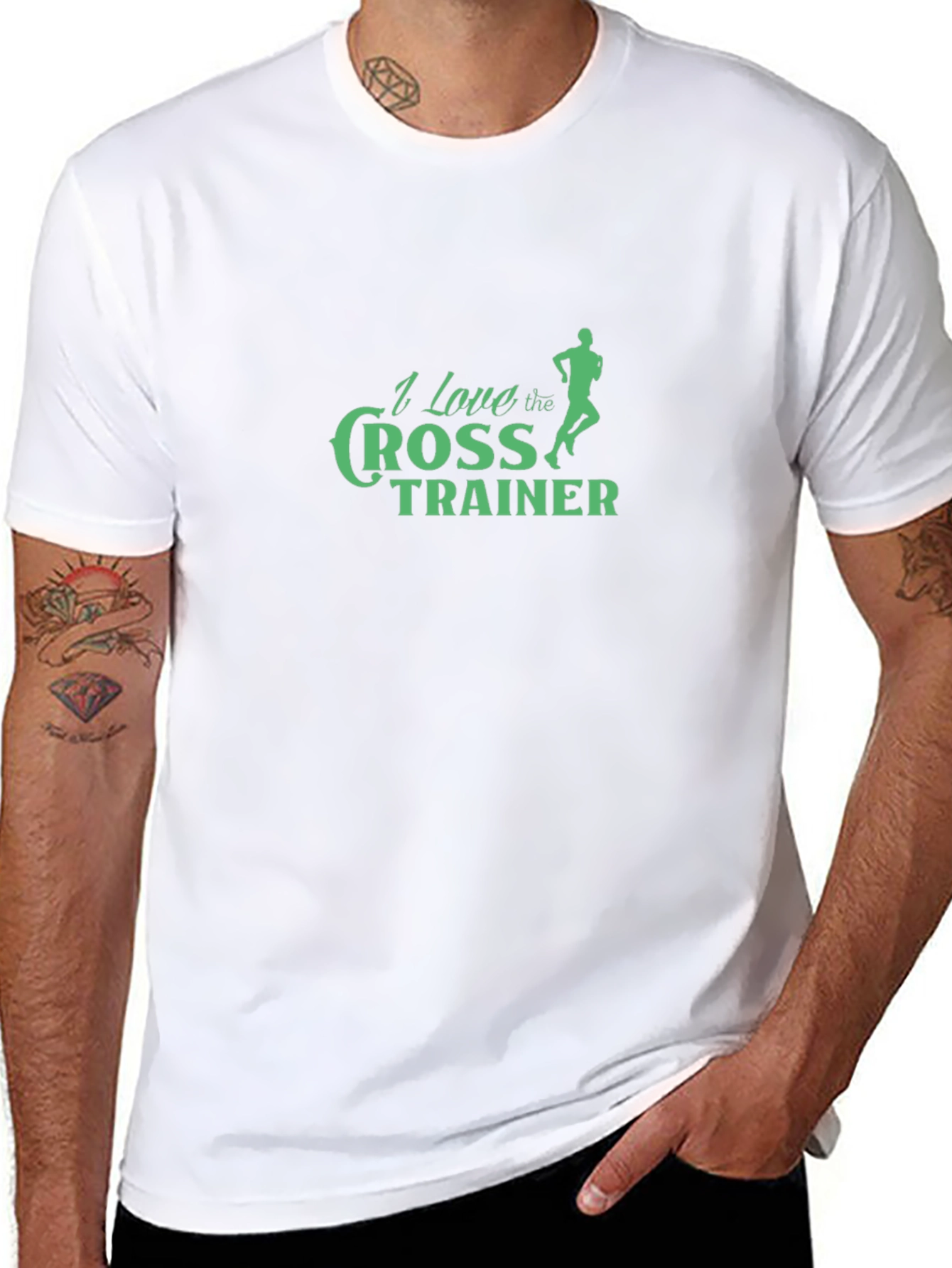I Love the Cross Trainer Black T-Shirt