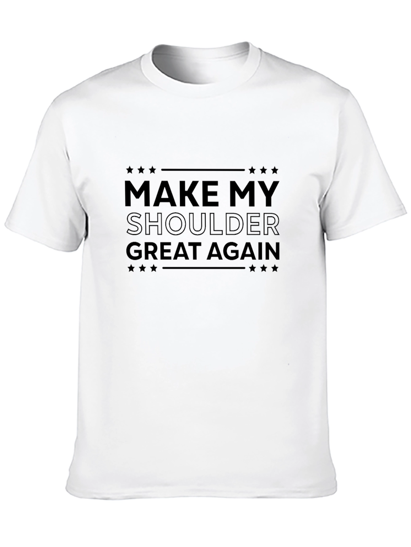 Make My Shoulder Great Again Black Graphic Tee