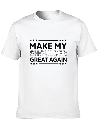 Make My Shoulder Great Again Black Graphic Tee