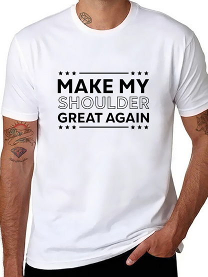 Make My Shoulder Great Again Black Graphic Tee