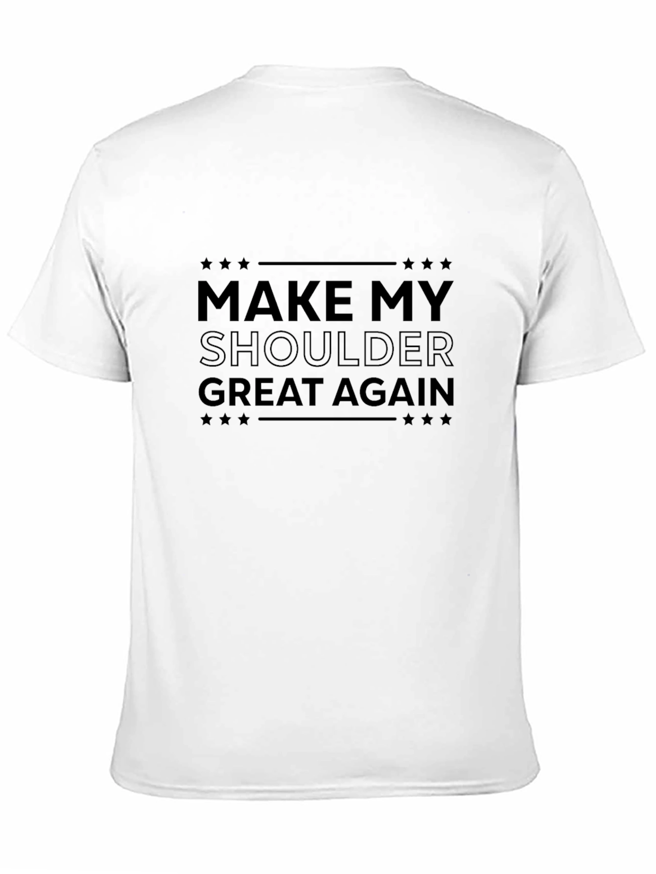 Make My Shoulder Great Again Black Graphic Tee