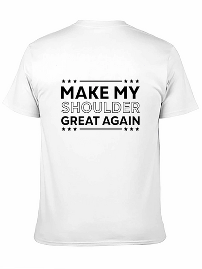 Make My Shoulder Great Again Black Graphic Tee