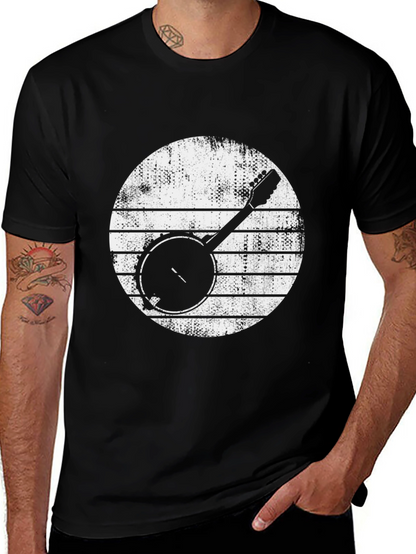 Banjo Graphic Tee - Retro Music T-Shirt