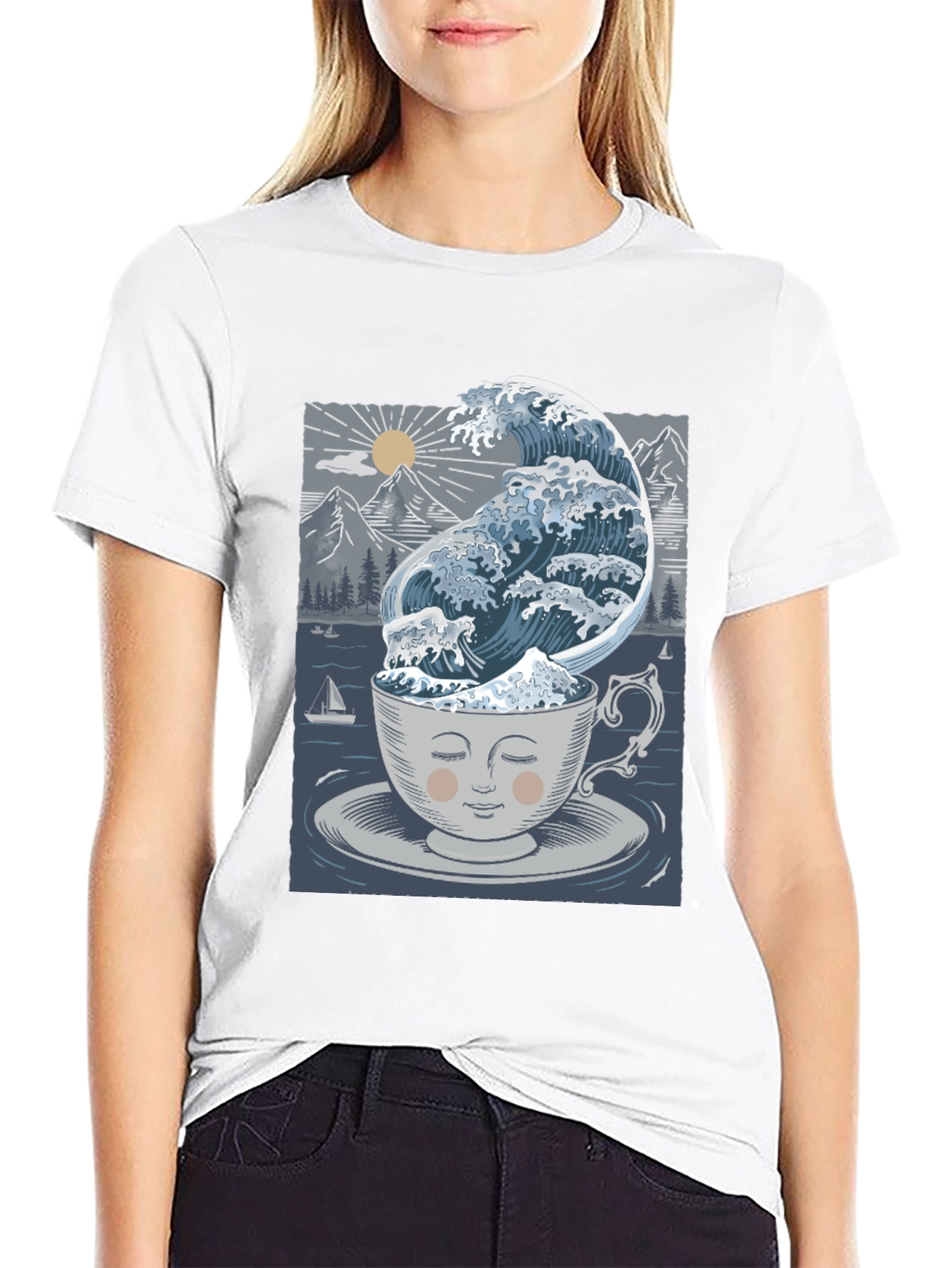 Wave in a Cup T-Shirt