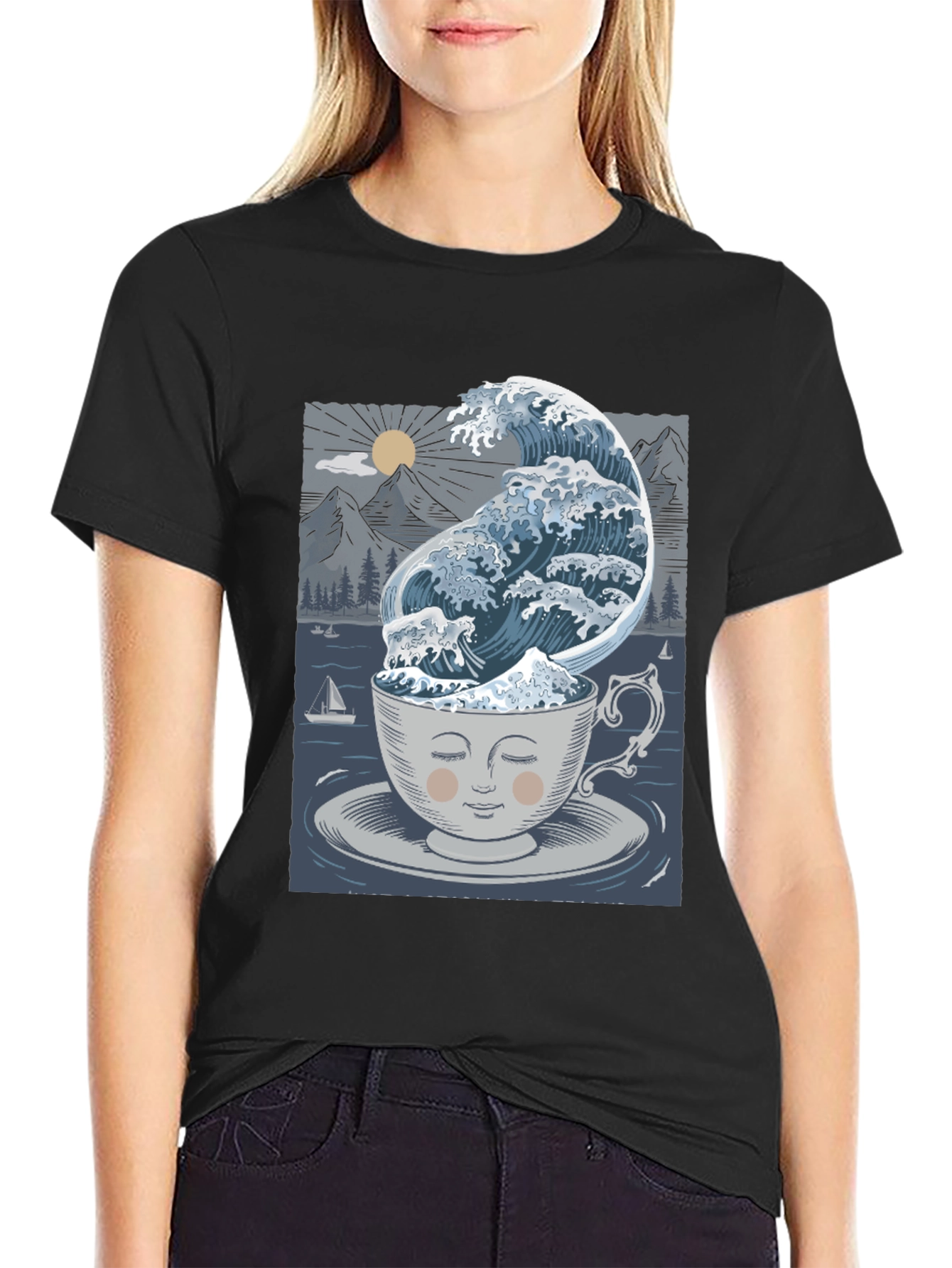 Wave in a Cup T-Shirt