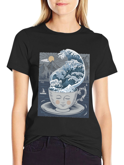 Wave in a Cup T-Shirt