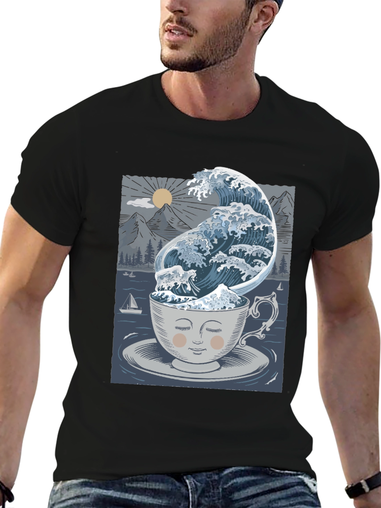 Wave in a Cup T-Shirt