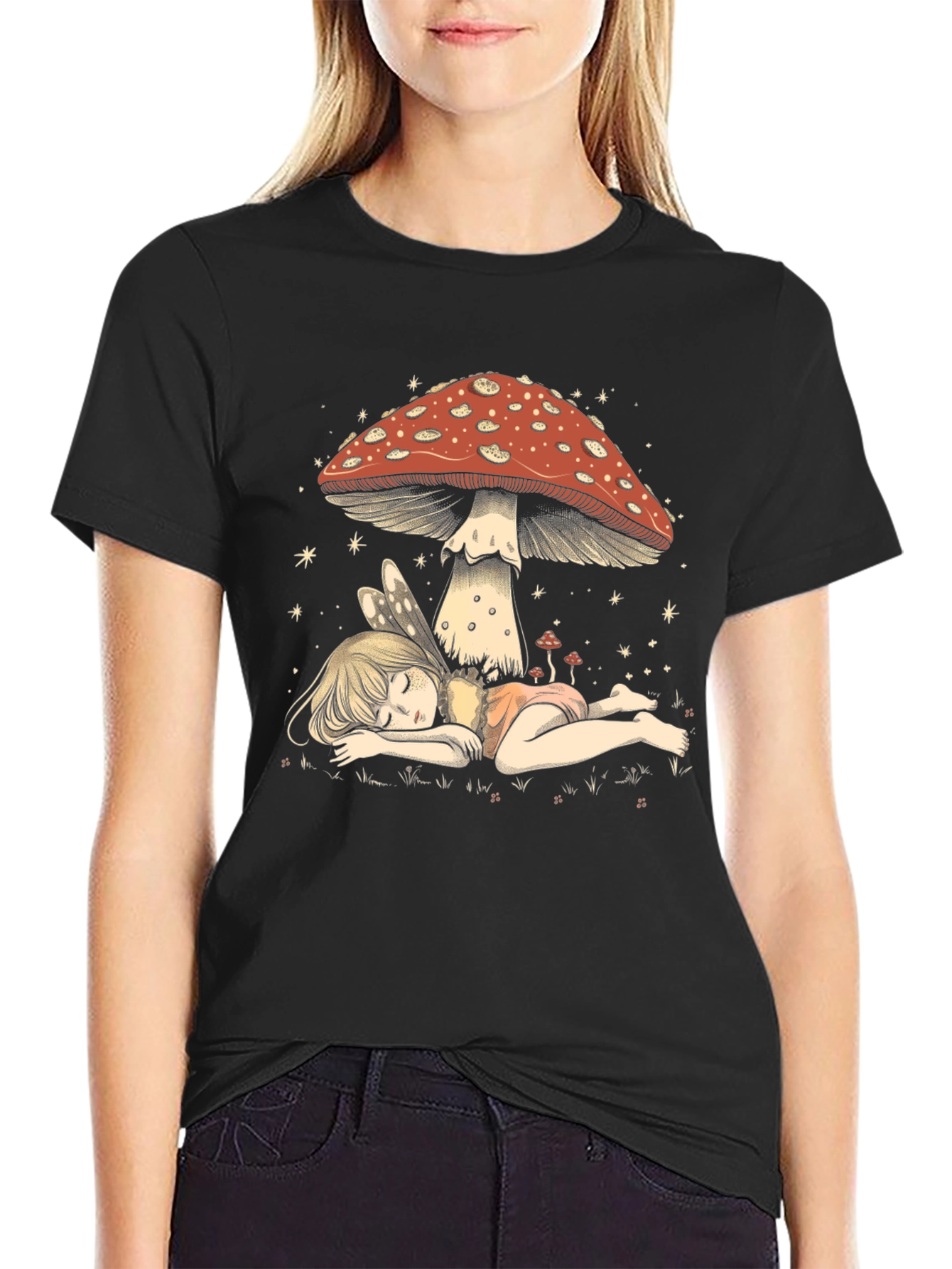 Mushroom Fairy T-Shirt - Whimsical Comfort
