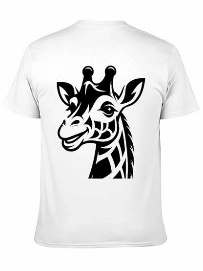 Tribal Giraffe Graphic Tee - Mens Black T-Shirt