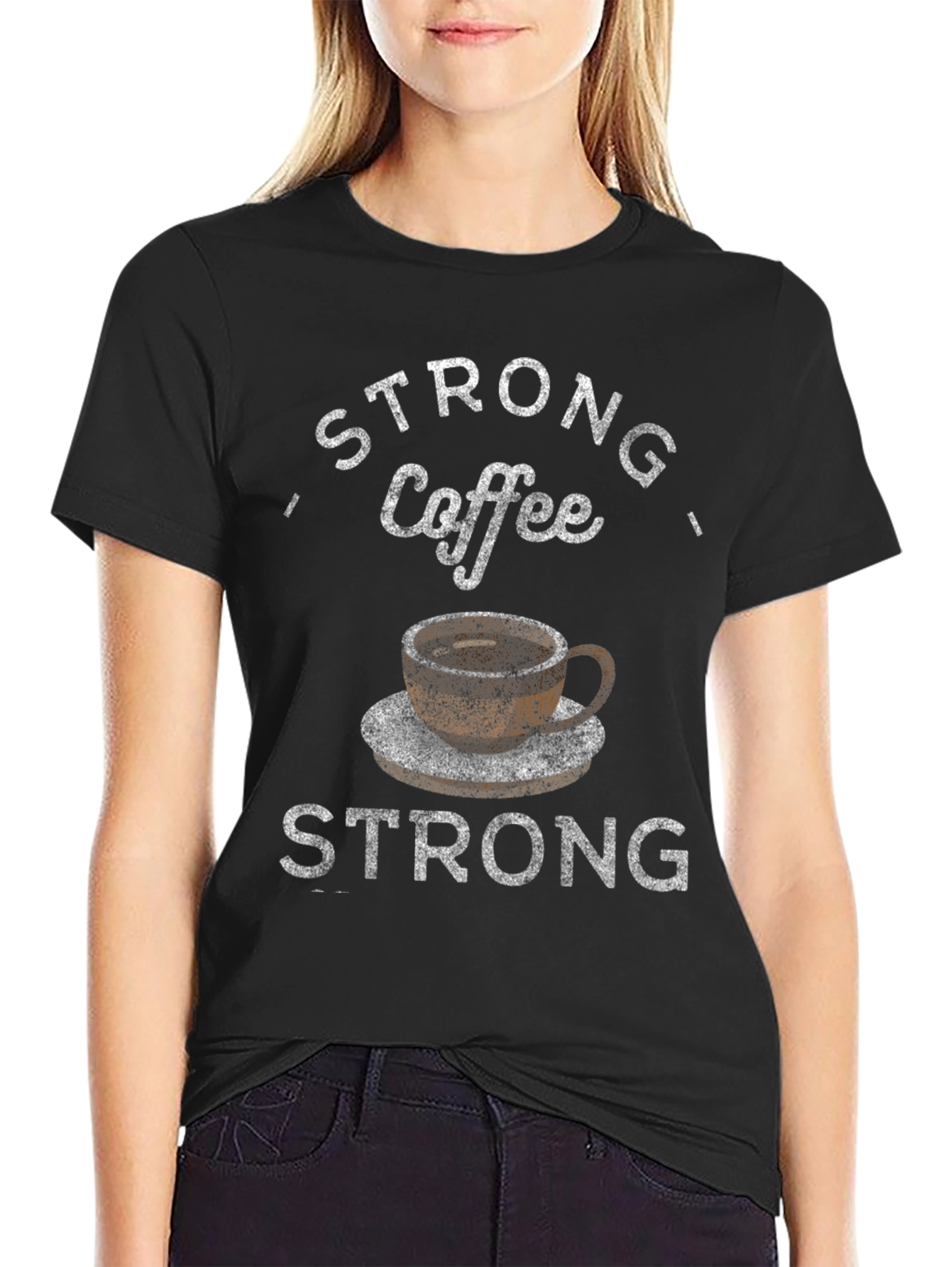 Strong Coffee Graphic T-Shirt - Comfort Fit