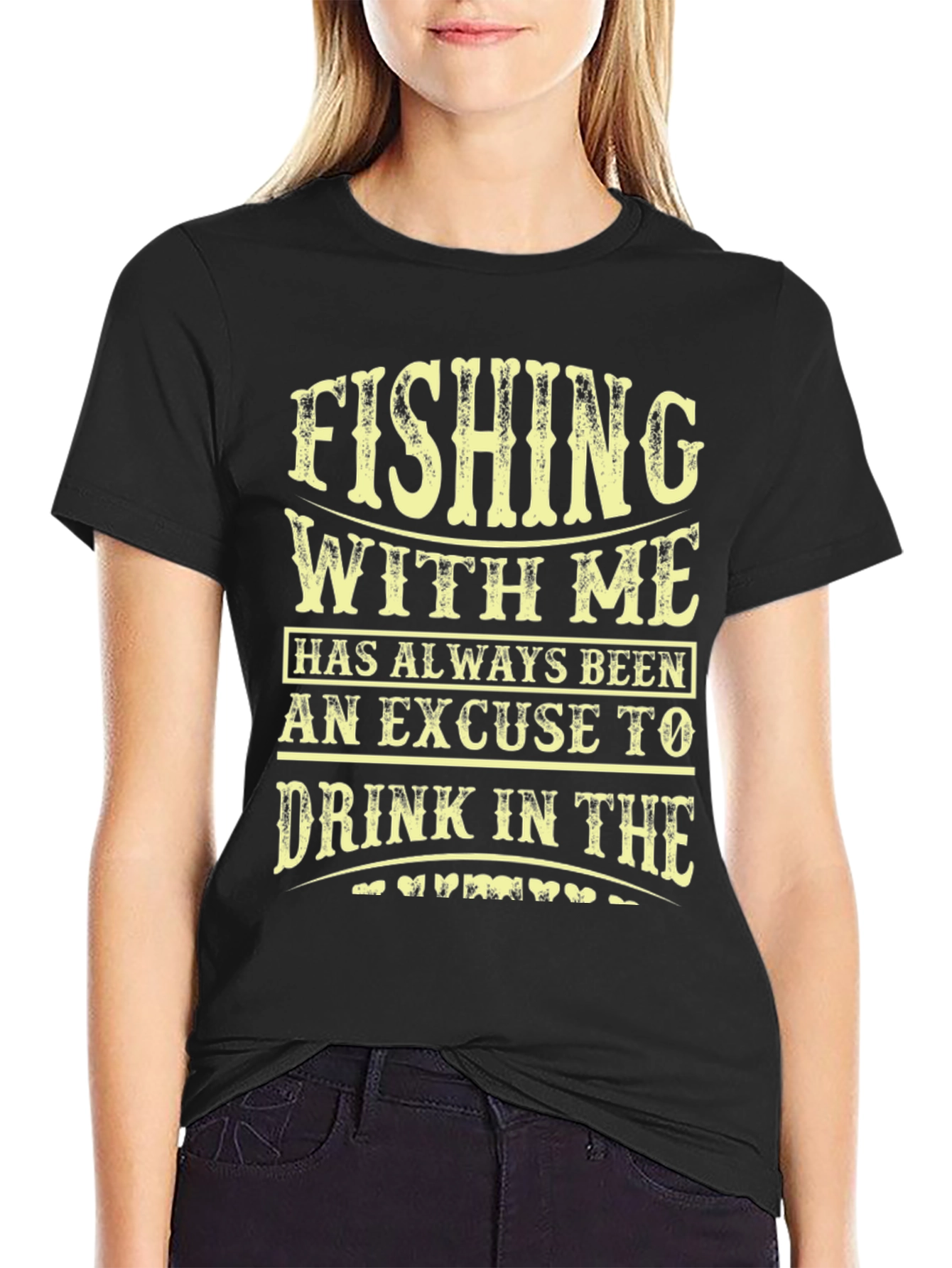 Fishing & Drinking T-Shirt: Excuse To Drink Design