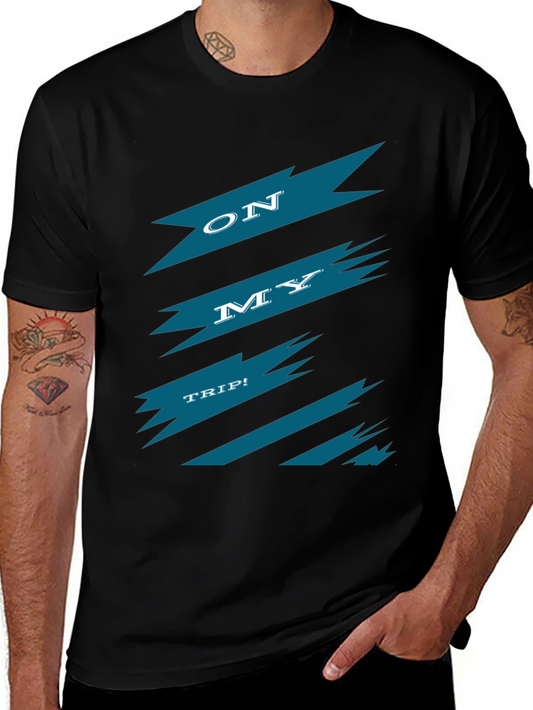 On My Trip Graphic Tee - Black