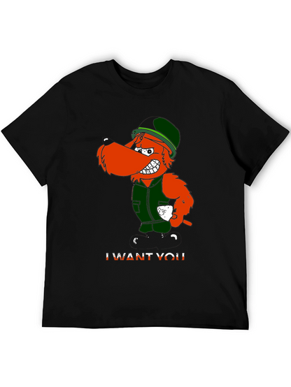 Irish Uncle Sam I Want You Black T-Shirt