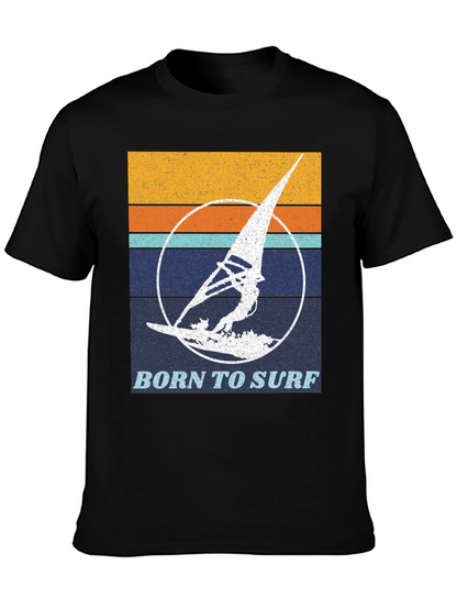 Retro Surfing T-Shirt - Born to Surf