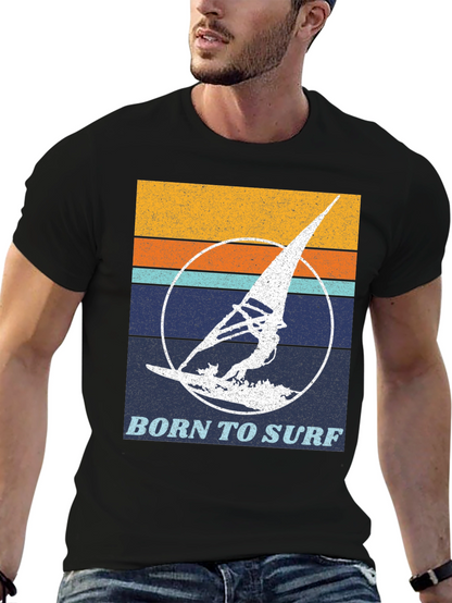 Retro Surfing T-Shirt - Born to Surf