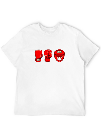 EGO Boxing Gloves and Headgear Black T-Shirt